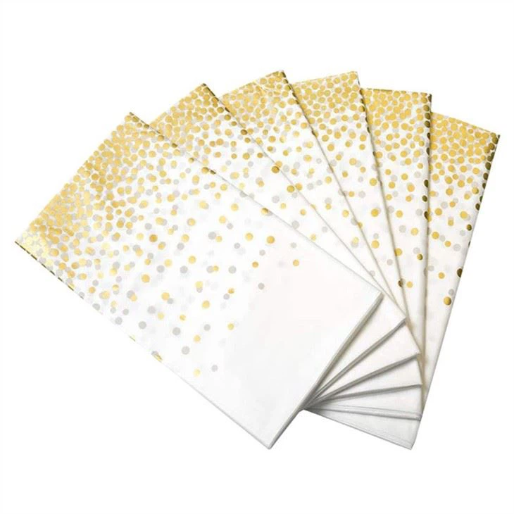 White Gold Party Table Cover