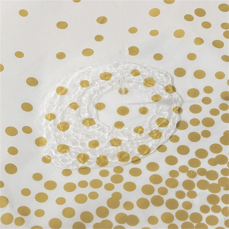 White Gold Party Table Cover