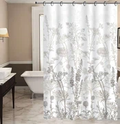 Floral peva shower curtain design Floral peva shower curtain design